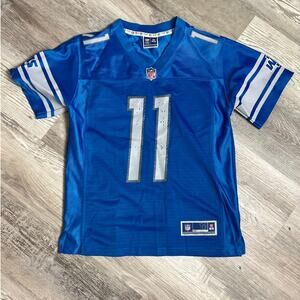 Detroit Lions Youth NFL Jersey Blue #11 Streetwear Football Shirt Youth Medium